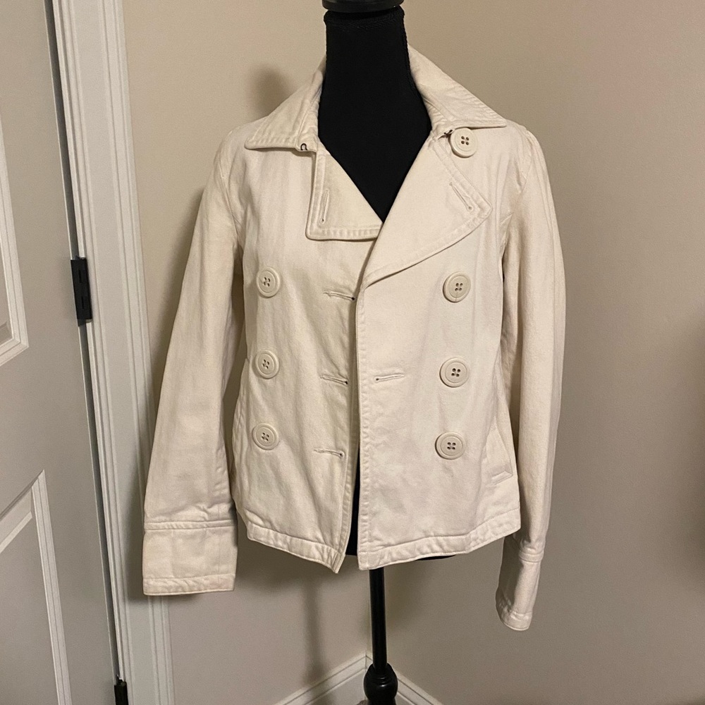 Cream pea coat